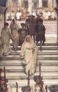 Alma-Tadema, Sir Lawrence The Triumph of Titus: AD 71 (mk23) Sweden oil painting artist